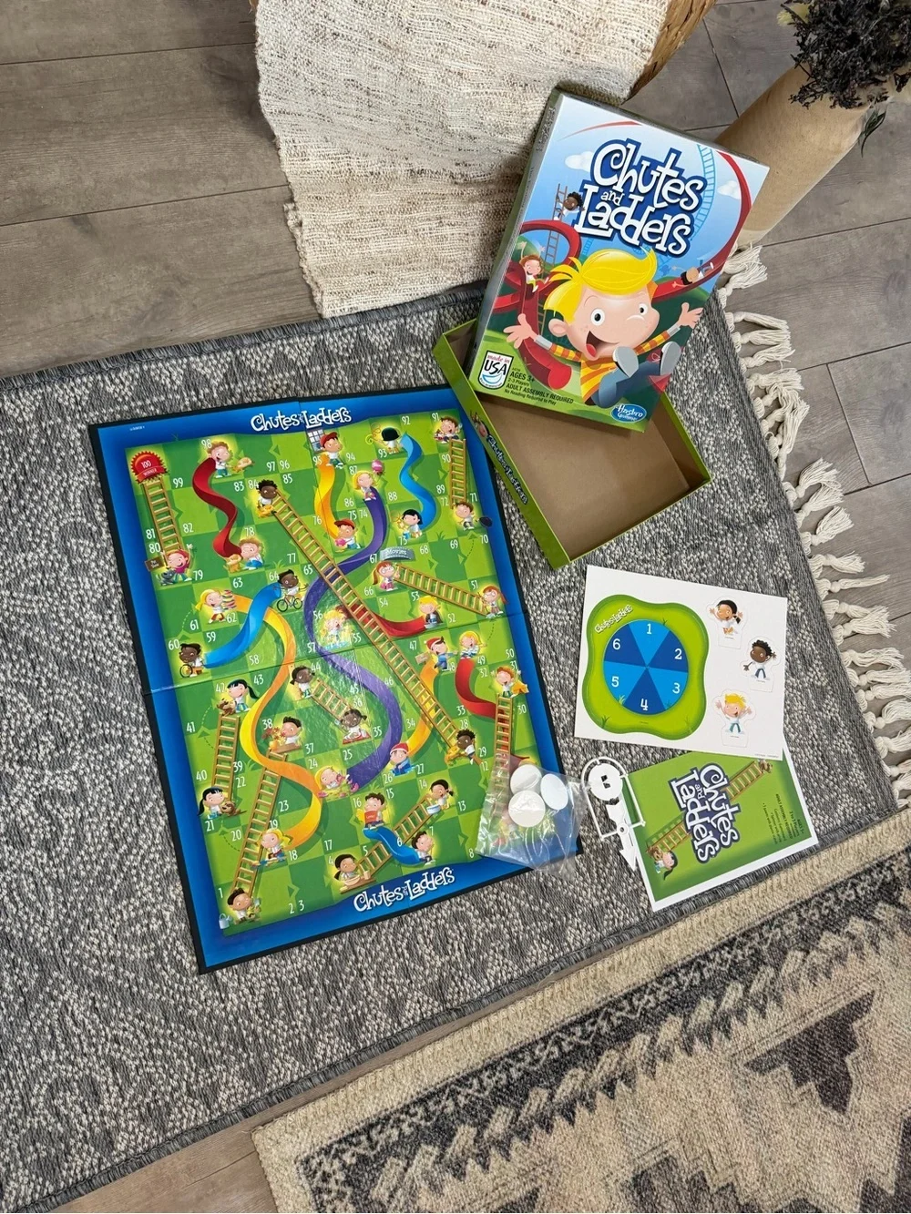 New Hasbro Chutes and Ladders Family Children’s Board Game Brand New
